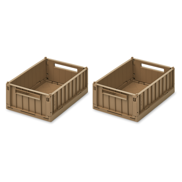 Weston Small Storage Boxes Set of 2 (Oat)