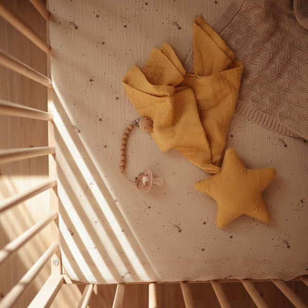 Organic Cotton Star Comforter Blanket (Fall Yellow)