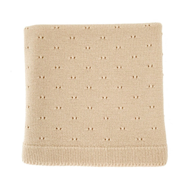 The Bibi Merino Wool Blanket (Oat)