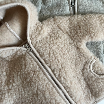 Ciara 100% Wool Hooded Coat (Biscuit)