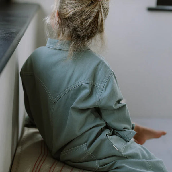 Milking It Western Overalls (Sea Green)