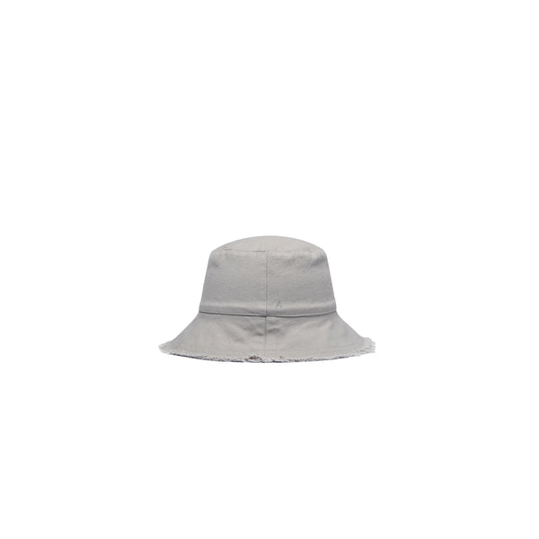 Aura Cotton Bucket Hat (Light Grey)