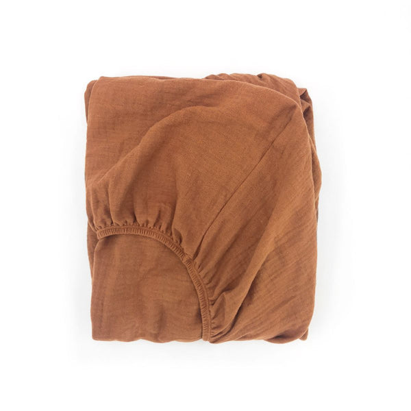 Moses Basket Fitted Sheet (Caramel)