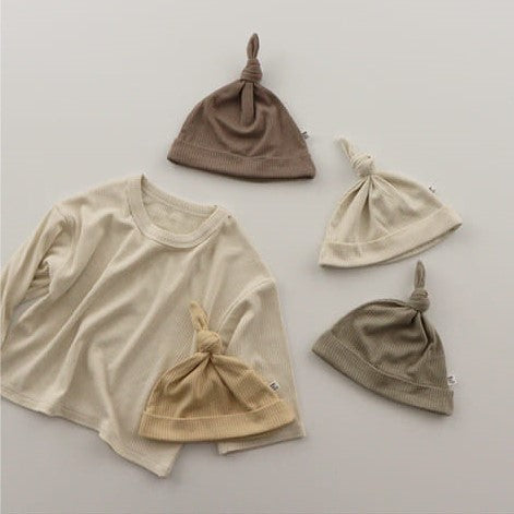 Ertha Ribbed Knotted Hat (Yellow)