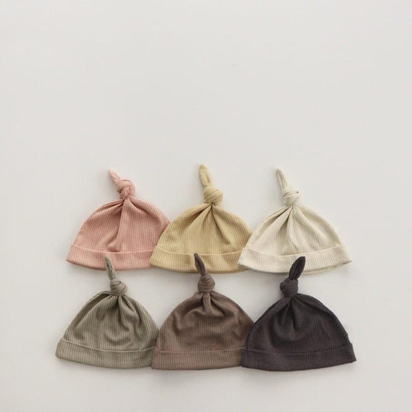 Ertha Ribbed Knotted Hat (Yellow)