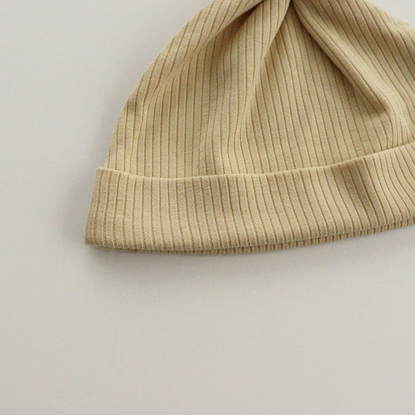 Ertha Ribbed Knotted Hat (Yellow)