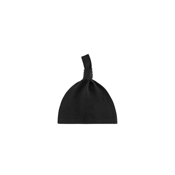 Cotton Knotted Hat (Black)