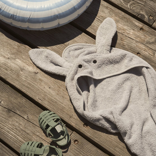 Augusta Rabbit Hooded Junior Towel (Dumbo Grey)