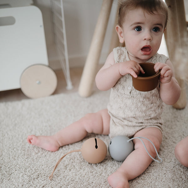 Silicone Pacifier Case (Stone)