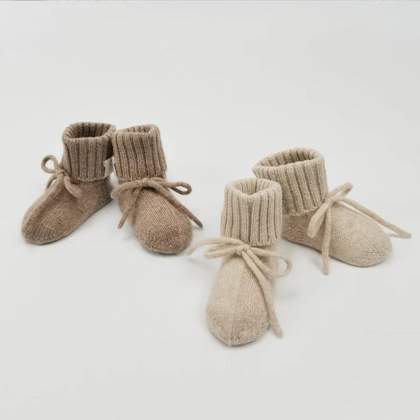 Marlow Premium Cashmere Booties (Oatmeal)