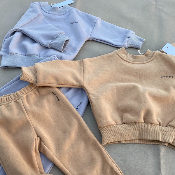 Woodie Logo Tracksuit Set (Fawn Sand)
