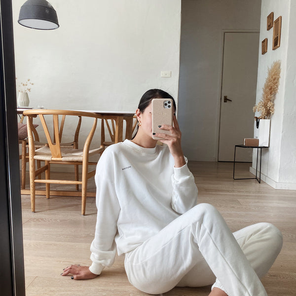 MAMA Woodie Logo Tracksuit Set (Chalk)