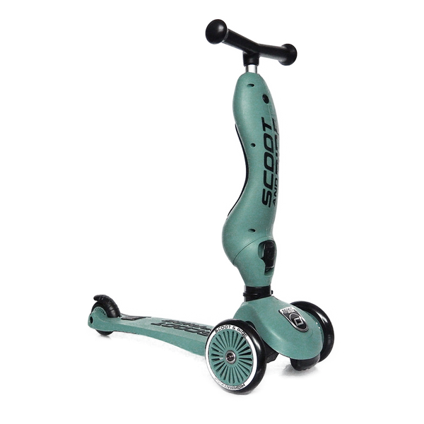 Highway Kick 1 Scooter and Pushbike All-in-One (Forest)