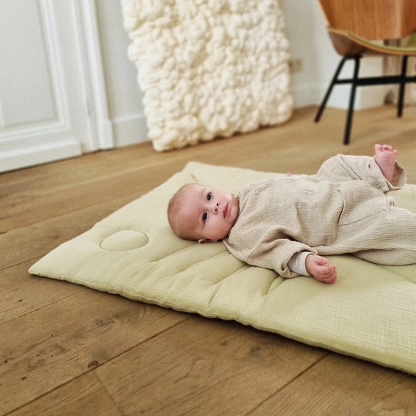 Wilma Hand Designed Quilted Playmat (Light Sage)